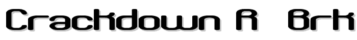 Crackdown R -BRK- font